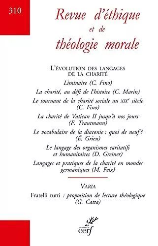 Revue d'ethique et de theologie morale - numero 310 L'evolution des langages...