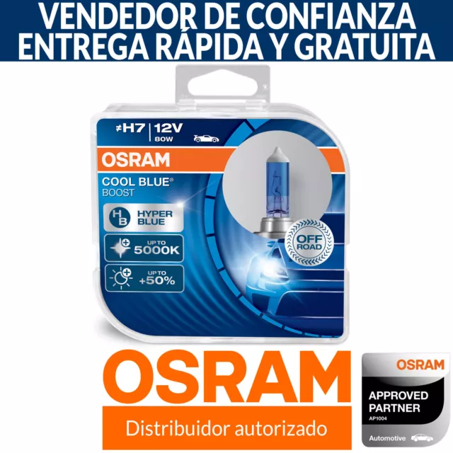 OSRAM Cool Blue Boost H7 Coche Bombillas (Pack Doble) 62210CBB-HCB 80W 5000K