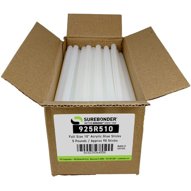 Surebonder 10" Full Size Acrylic Hot Glue Stick - 5 Lb