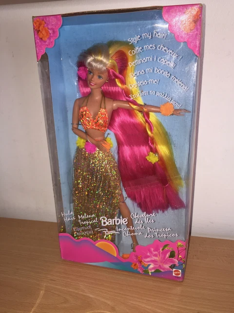 Mattel Barbie HULA HAIR Tropical Doll 17047 MIB, 1996 Mattel Barbie HULA HAIR Tropical Doll 17047 MIB, 1996