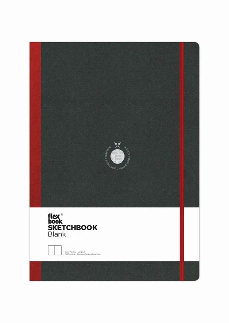 Libro di schizzi Flex Global Sketchbook 96 pagine bianco 170 g rosso/22x31 cm