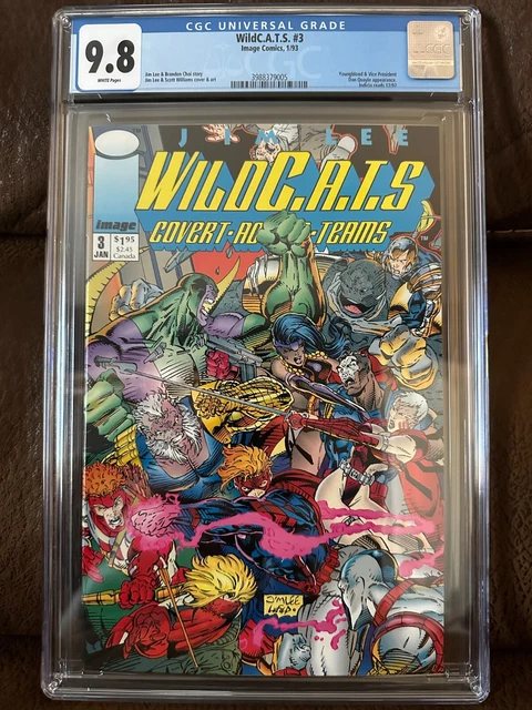 WildC.A.T.S #3 CGC 9.8 NM/Mint WP 1/93 BRAND NEW! FRESHLY GRADED! PRISTINE SLAB!