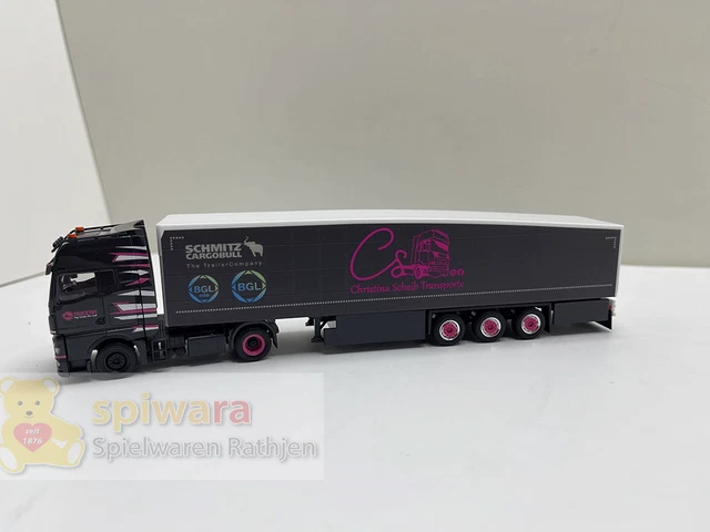 Camion MAN TGX GX Ecoflex Christina Scheib échelle 1:87 Herpa 318174 - Modèle Réduit Neuf Avec Boîte