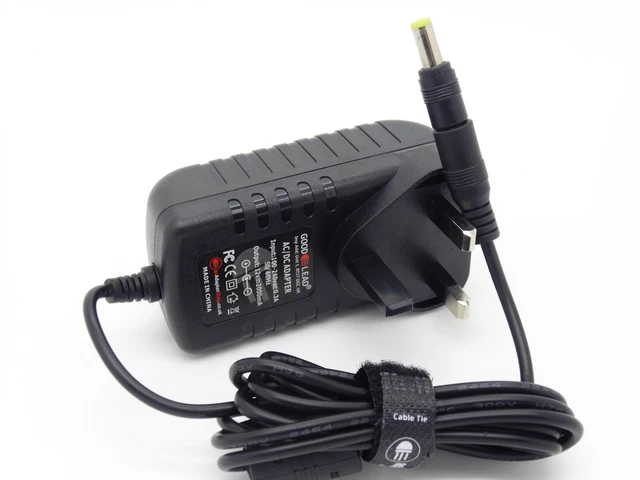 12V AC/DC Power Adapter For Huntington KB54 Keyboard - 100-240V Input, Over Voltage & Heat Protection