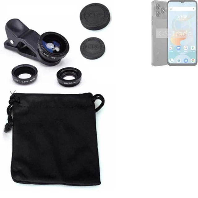 Pour UMIDIGI G5A Objectifs Smartphone Lentilles fisheye macro grand angle