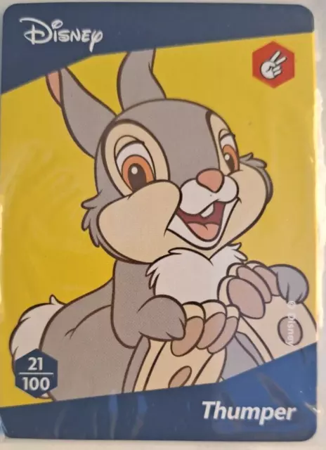 Woolworths 2023 Disney 100 Wonders card 21 of 100  DISNEY  COLLECTION  Thumper