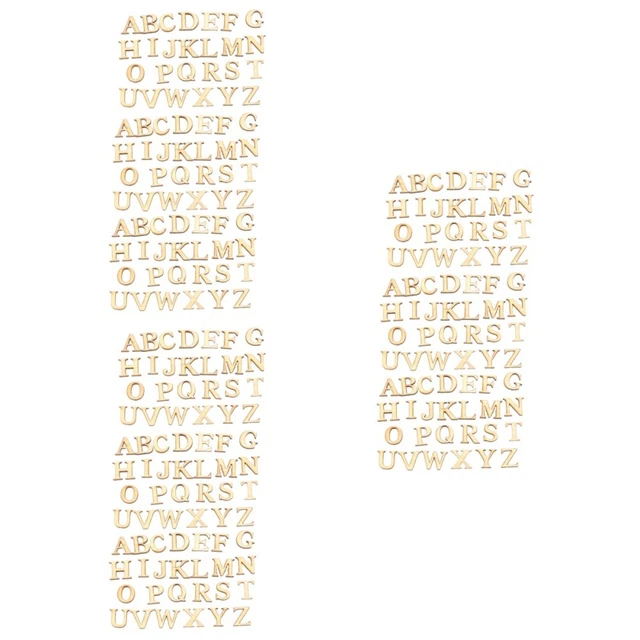 234 piezas 26 letras del alfabeto letras adorno letra letra de madera sin terminar