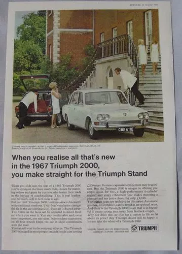 1966 Triumph 2000 Original advert No.4