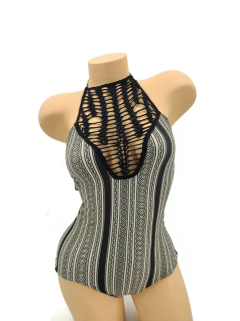 New Acacia Swimwear Polynesia One Piece Swimsuit Womens P Petite Crochet 2