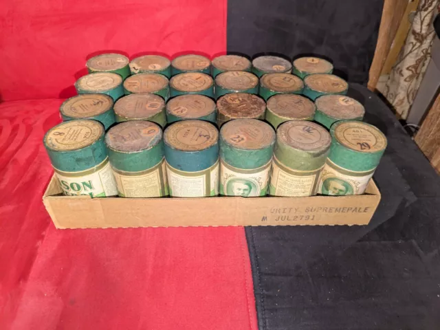 Edison Amberol Wax Cylinder Four Minute Records - Green case - You choose