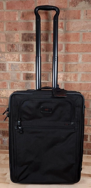 TUMI 22021DH Alpha Continental 21 in Expandable Suitcase Black Nylon Carry On