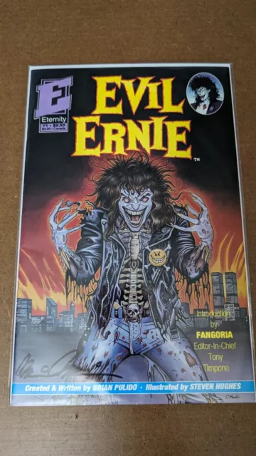 1991 Evil Ernie #1 Eternity Comics - Signed by Brian Pulido