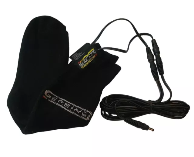NWOT Gerbing's Heated Clothing 12V Heated Socks Black Medium Motorcycle