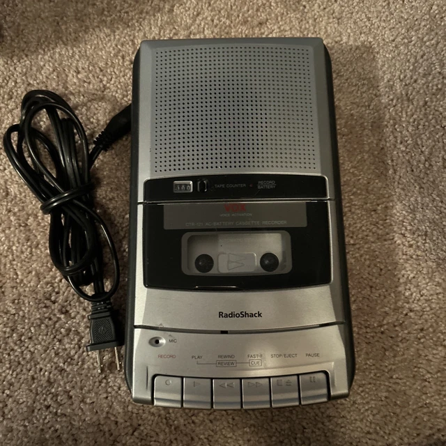 VINTAGE RADIO SHACK Vox Cassette Player Recorder Model 141128 21.95