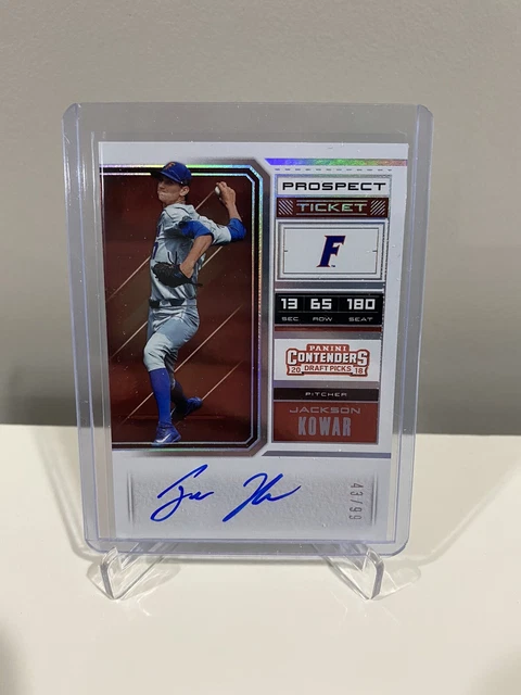 2018 Panini Contenders Draft Picks Jackson Kowar Autograph 43/99 - Royals