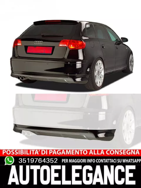 Diffusore posteriore adatto per Audi A3 8PA Sportback