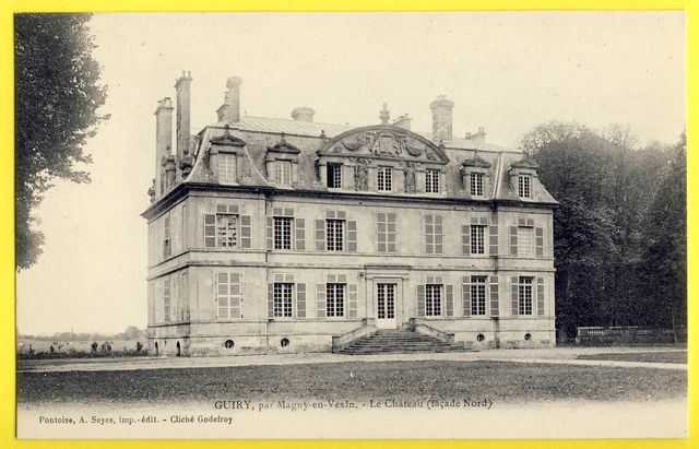 cpa Castle of France 95 - GUIRY en VEXIN (Val d'Oise) Le CHÂTEAU façade nord