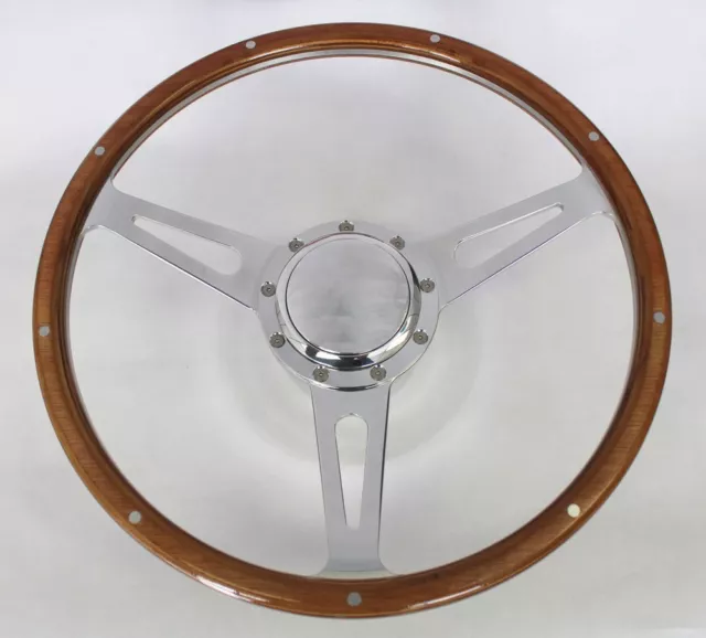 Fury Scamp Duster Cuda Road Runner GTX 9 hole Steering Wheel Wood 15"