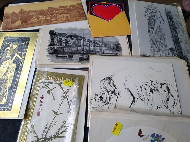 Joblot x 29 Vintage Fine Art Greetings Cards