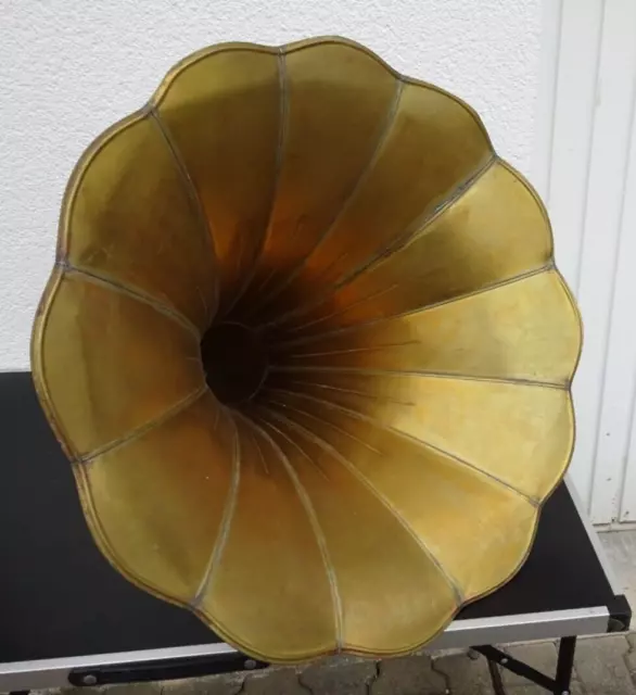 Großer alter Grammophon Trichter Durchmesser ca. 65 cm