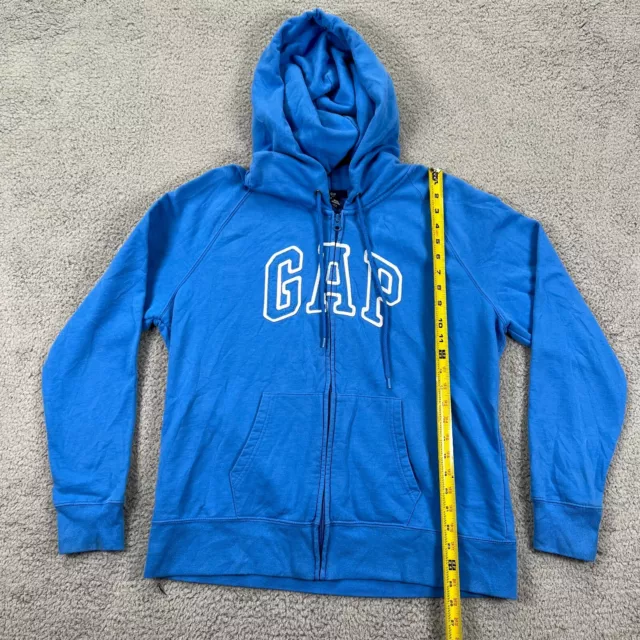 Gap Boys Blue Hooded Drawstring Long Sleeve Full Zip Hoodie Size XXL 3