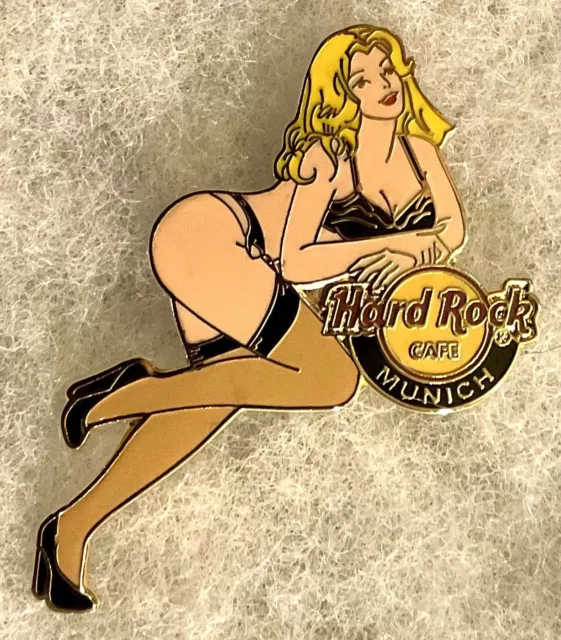Hard Rock Cafe Munich Sexy Blonde Girl Lingerie Girl Series Pin # 41075