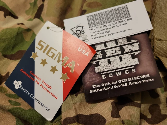 USGI Gen III ECWCS Level 5 OCP Multicam Softshell Trouser FR, Medium Reg NWT 4