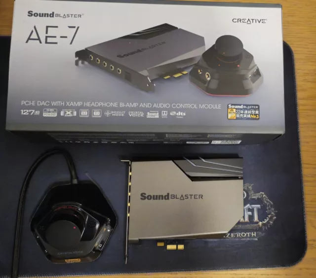 Creative Labs Sound Blaster AE-7 PCI-E DAC Sound Card With Audio Control Module