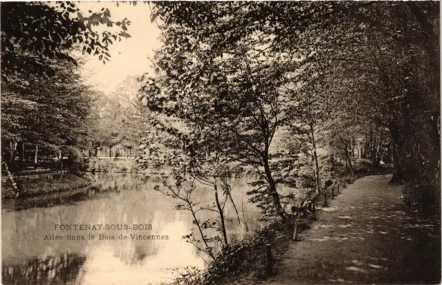 CPA AK FONTENAY-sous-BOIS Allée dans le Bois de VINCENNES (671891)