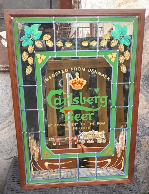 Quadro Specchio Da Pub Carlsberg Beer