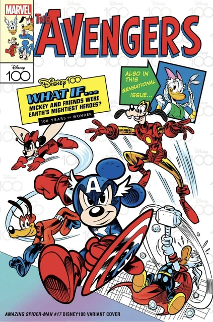 Amazing Spider-Man 17 Nm Pastrovicchio Disney100 Mickey Mouse What If? Variant