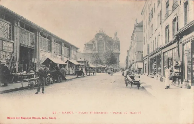 54. NANCY . Eglise St-Sébastien . Place du Marché . 68538