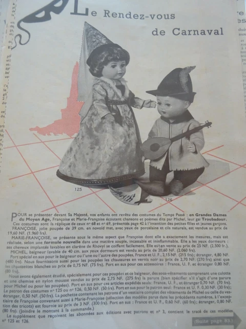 PAGE ORIGINALE POUPÉE Modes & Travaux 1981 à 2004 vendue à l'unité A PAGE ORIGINALE POUPÉE Modes & Travaux 1981 à 2004 vendue à l'unité A