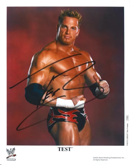 Test P-859 10 X 8 Promo Reprint Signed Autograph Wwe Wcw ECW Tna Aew Rare Legend