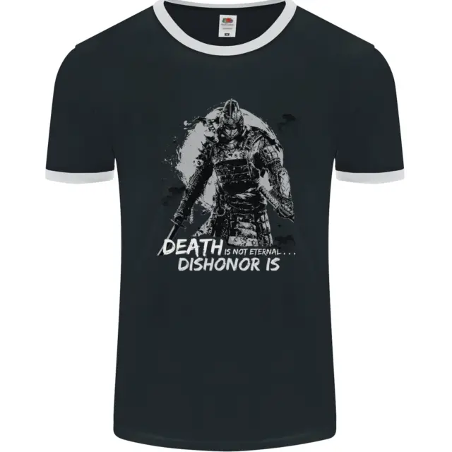 Death Not Eternal Martial Arts MMA Samurai Mens Ringer T-Shirt FotL