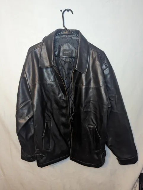 MEN'S LARGE LEATHER Whispering Smith Jacket $85.00 - PicClick