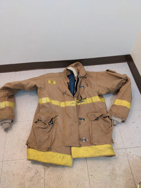 Firefighter Fire Dex Apparel Turnout Bunker Coat 48 X 35 x38 Tan