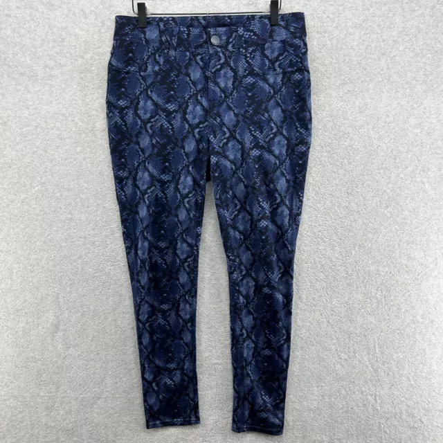 Seven7 Jeans Womens Size 10 Blue Animal Print Skinny Jeggings