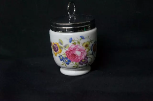 Royal Worcester Bournemouth Rose One Egg Coddler 3 1/4" Tall