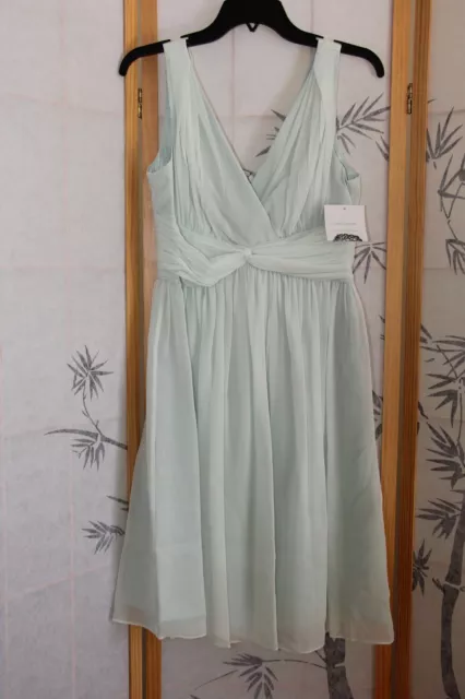 SALE!!! NWT $189 Donna Morgan 'Jessie' Silk Chiffon Twist Dress (HINT OF MINT)