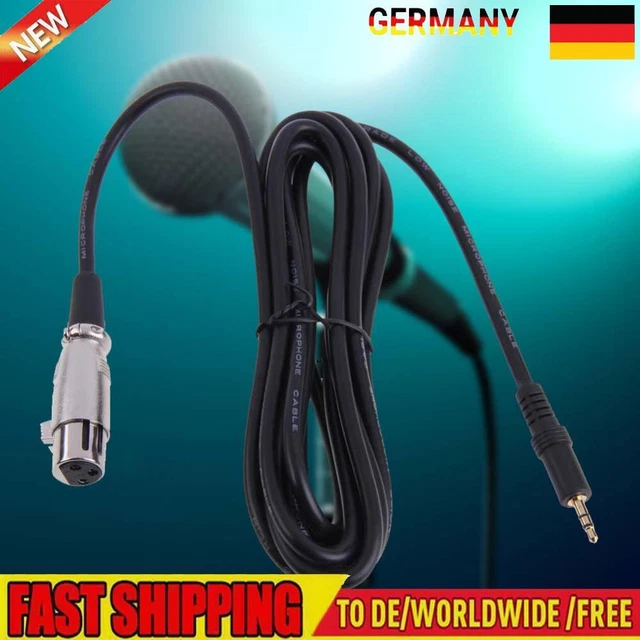 Neue XLR 3 Pin Buchse auf rechten Winkel 1/8 XLR3F, rechtwinklige 3,5 mm TRS für