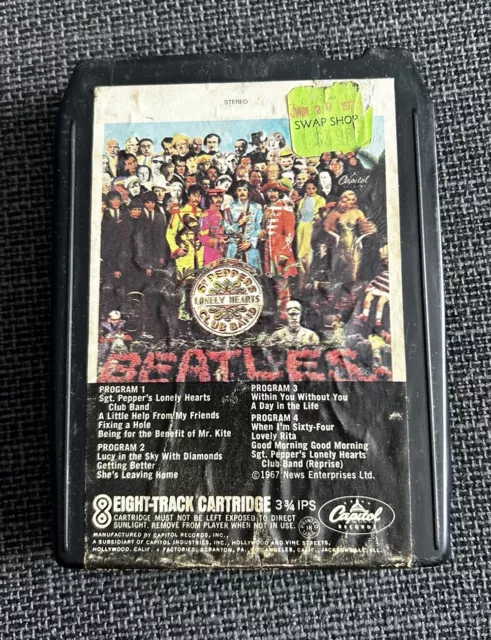 The Beatles SGT Peppers Lonely Hearts Club Band 8 Track Tape Capital 8XT 2653