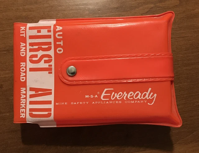 MSA Mine Safety Appliances Eveready Auto First Aid Kit Road Marker #13224