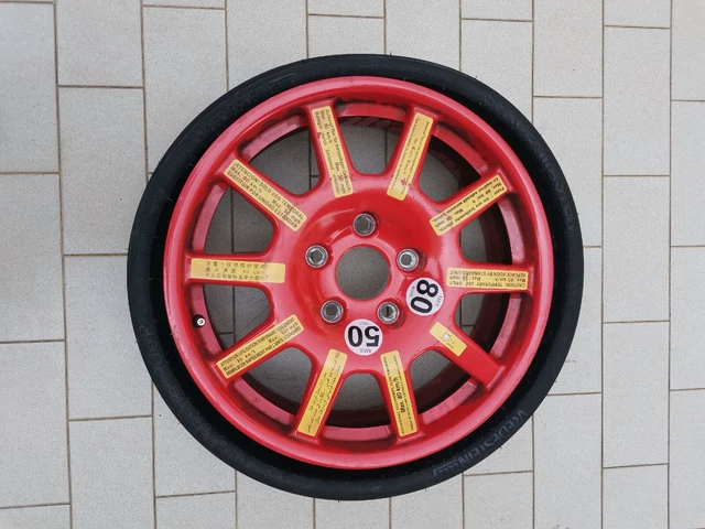 RUOTINO RUOTA DI Scorta ORIGINALE PORSCHE CAYENNE VREDESTEIN 195/75-18 ...