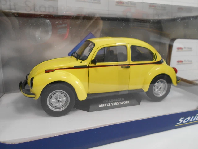 SOLS1800511 By Solido' Volkswagen Beetle 1303 Sport Jaune 1974 1:18