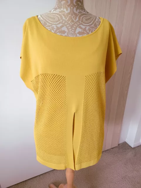 Stunning Louisa Spagnoli Mustard Yellow 2 Piece Top Set Size Medium