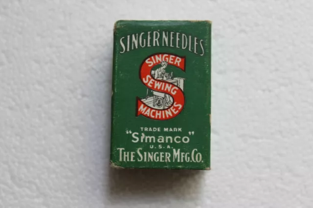 Rare Antique Singer 18 SIMANCO INDUSTRIAL135x3 SEWING MACHINE NEEDLES W BOX-NOS