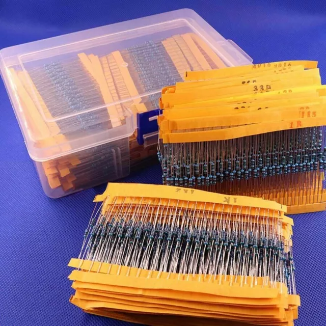 1/6W 1/4W 1/2W 1W 2W 3W 5W Metal Film/Carbon Film Resistors Combination Kits