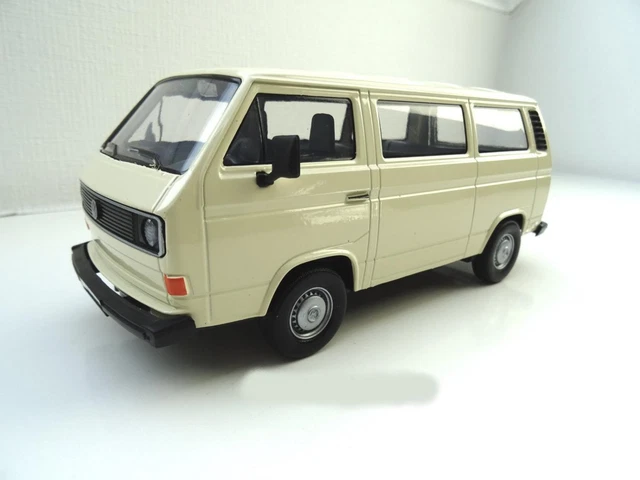 Modèle Réduit VW T3 Bus Bleu - échelle 1:24 - Marque Motormax - Modèle Statique - Longueur ~18 Cm - Neuf Avec Boîte