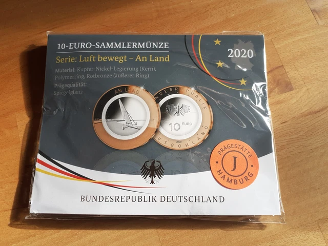 10-EURO-SAMMLERMÜNZE – SERIE Luft Bewegt-An Land-2020-J EUR 20,00 ...
